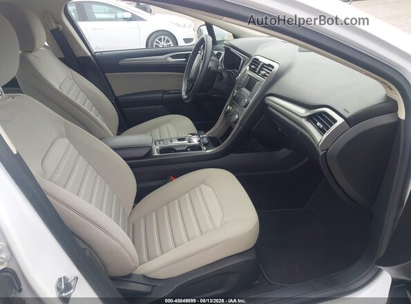 3FA6P0UU3JR254330 2018 FORD FUSION HYBRID White Widok wnętrza z przodu