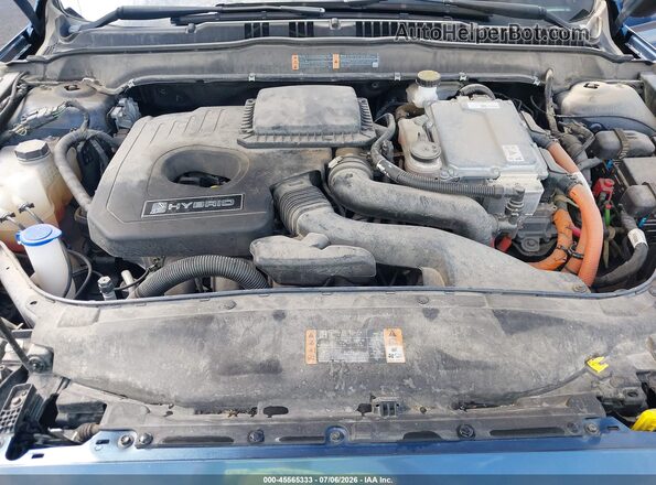 3FA6P0UU3JR254635 2018 FORD FUSION HYBRID Blue Vista trasera