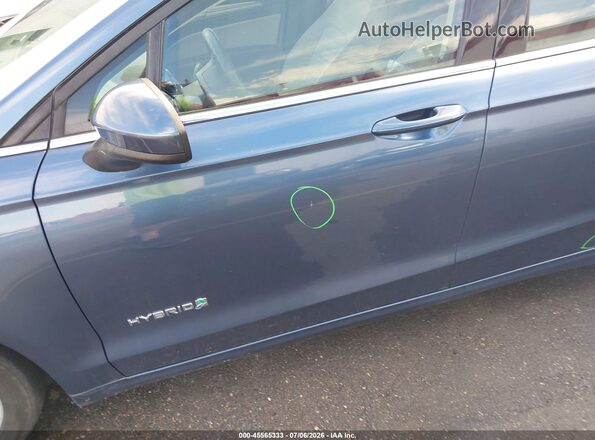 3FA6P0UU3JR254635 2018 FORD FUSION HYBRID Blue Vista frontal