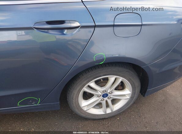 3FA6P0UU3JR254635 2018 FORD FUSION HYBRID Blue Vista del cuadro de instrumentos