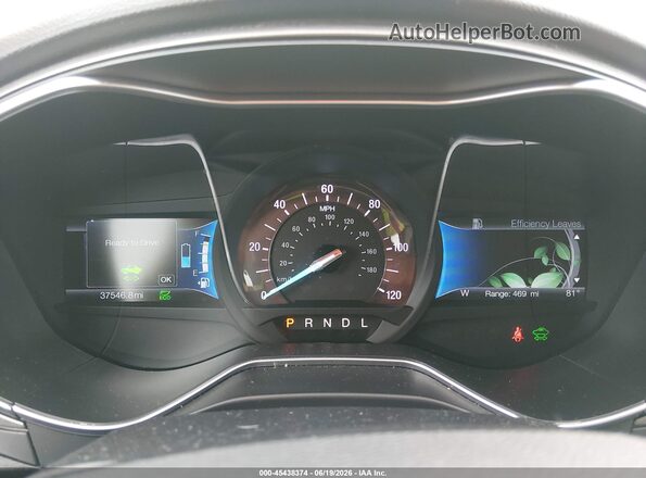 3FA6P0UU3JR273606 2018 FORD FUSION HYBRID White Widok tylnych siedzeń