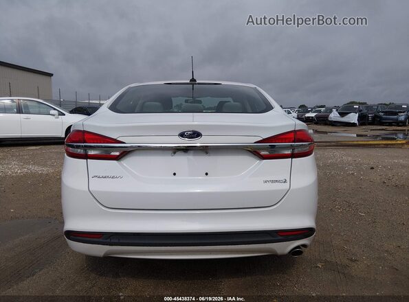 3FA6P0UU3JR273606 2018 FORD FUSION HYBRID White 
