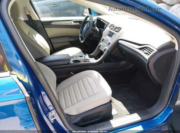3FA6P0UU3JR278823 2018 FORD FUSION HYBRID Blue Вид салону спереду