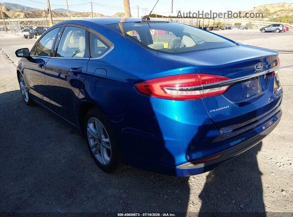 3FA6P0UU3JR281933 2018 FORD FUSION HYBRID Blue Tył lewy