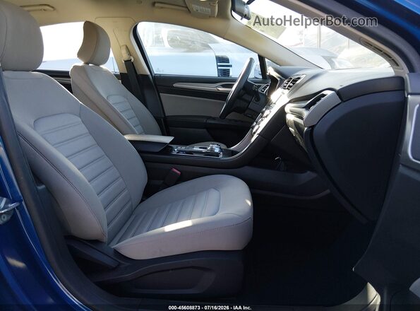 3FA6P0UU3JR281933 2018 FORD FUSION HYBRID Blue Widok wnętrza z przodu