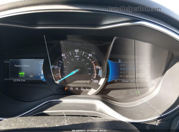 3FA6P0UU3JR281933 2018 FORD FUSION HYBRID Blue Widok tylnych siedzeń