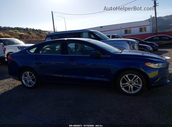 3FA6P0UU3JR281933 2018 FORD FUSION HYBRID Blue 