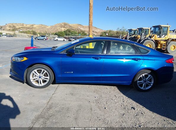 3FA6P0UU3JR281933 2018 FORD FUSION HYBRID Blue 