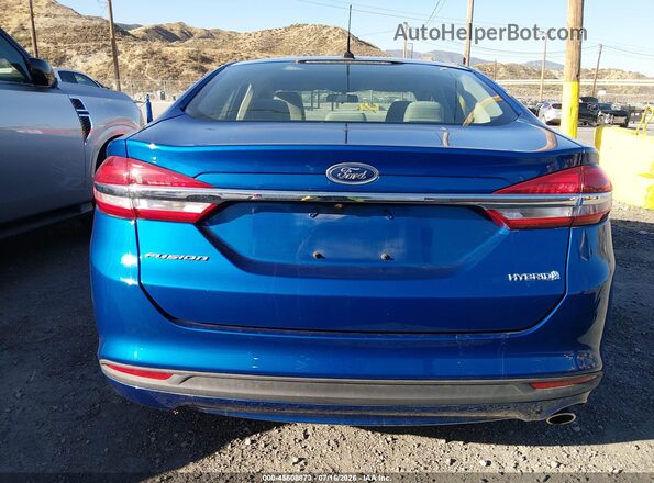3FA6P0UU3JR281933 2018 FORD FUSION HYBRID Blue 