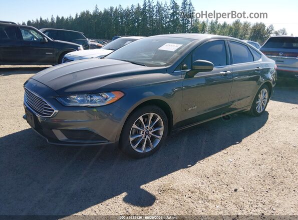 3FA6P0UU4HR158264 2017 FORD FUSION HYBRID Серый Передняя левая четверть