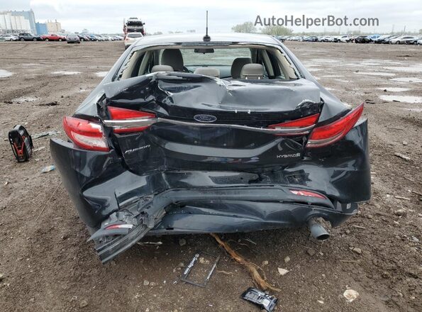 3FA6P0UU4JR100726 2018 FORD FUSION Black უკანა ხედი