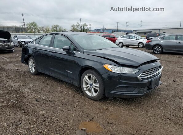 3FA6P0UU4JR100726 2018 FORD FUSION Black წინა მარჯვენა