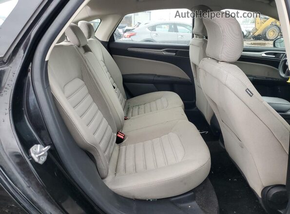 3FA6P0UU4JR100726 2018 FORD FUSION Black უკანა სავარძლების ხედი