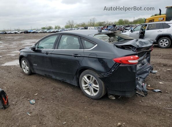 3FA6P0UU4JR100726 2018 FORD FUSION Black უკანა მარცხენა