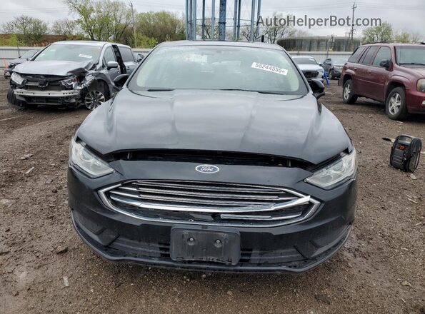 3FA6P0UU4JR100726 2018 FORD FUSION Black წინა ხედი