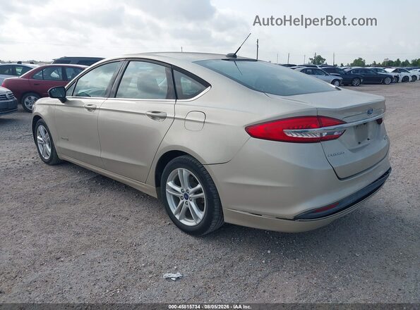 3FA6P0UU4JR100886 2018 FORD FUSION HYBRID Gold Задня ліва чверть