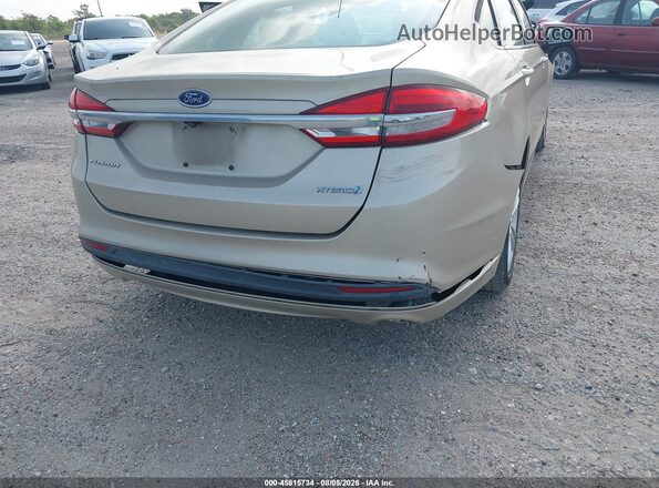 3FA6P0UU4JR100886 2018 FORD FUSION HYBRID Gold Вид спереду