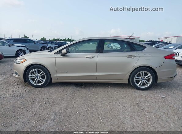 3FA6P0UU4JR100886 2018 FORD FUSION HYBRID Gold 