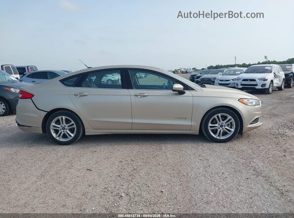 3FA6P0UU4JR100886 2018 FORD FUSION HYBRID Gold 