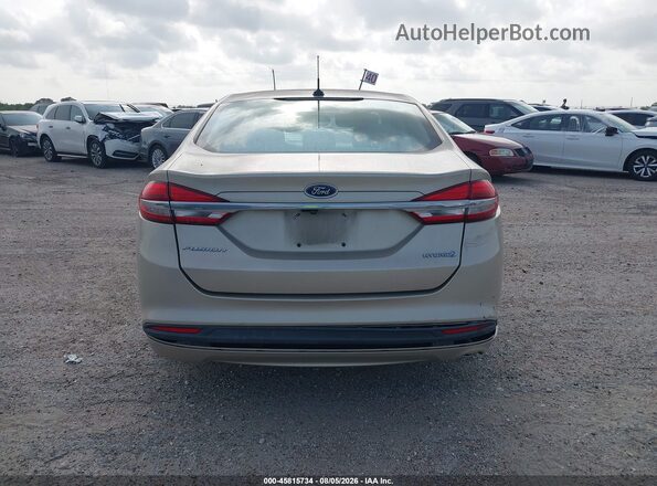 3FA6P0UU4JR100886 2018 FORD FUSION HYBRID Gold 