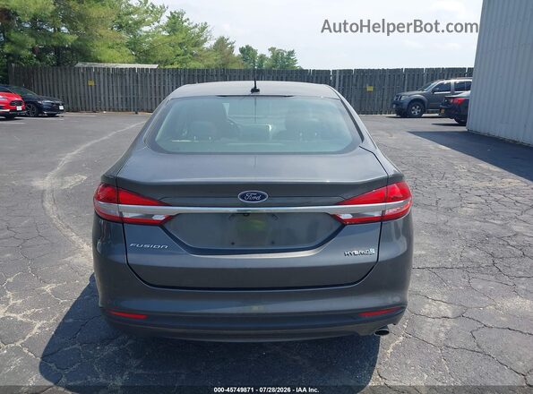 3FA6P0UU4JR243613 2018 FORD FUSION HYBRID Gray 