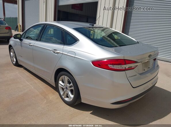 3FA6P0UU4JR254353 2018 FORD FUSION HYBRID Silver Задня ліва чверть