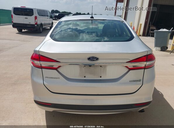 3FA6P0UU4JR254353 2018 FORD FUSION HYBRID Silver 