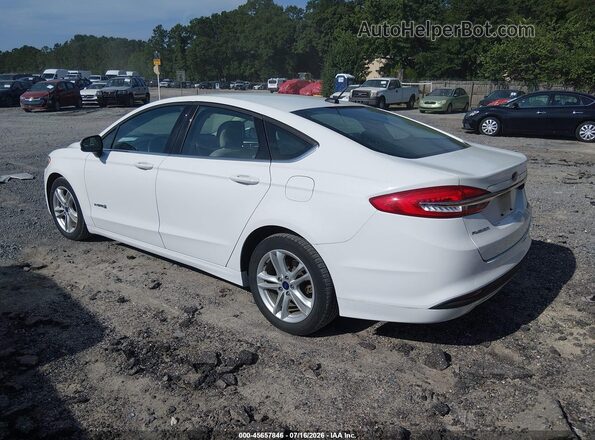 3FA6P0UU4JR254403 2018 FORD FUSION HYBRID Белый Задняя левая четверть