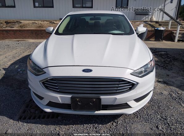 3FA6P0UU4JR254403 2018 FORD FUSION HYBRID Белый Вид задней части салона