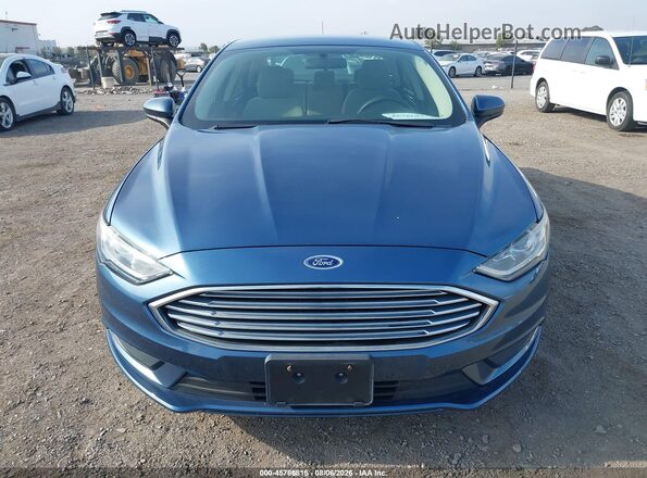 3FA6P0UU4JR254563 2018 FORD FUSION HYBRID Blue ხელსაწყოთა პანელის ხედი