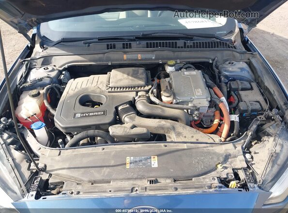 3FA6P0UU4JR254563 2018 FORD FUSION HYBRID Blue უკანა ხედი