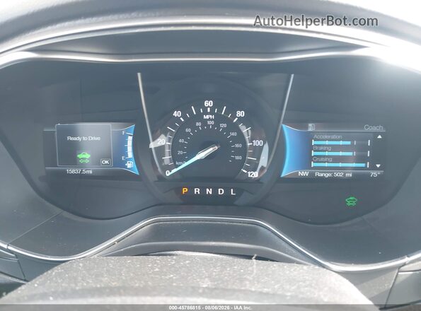 3FA6P0UU4JR254563 2018 FORD FUSION HYBRID Blue უკანა სავარძლების ხედი