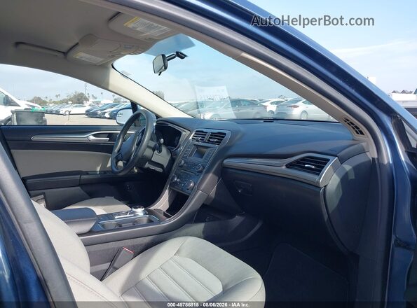 3FA6P0UU4JR254563 2018 FORD FUSION HYBRID Blue წინა სალონის ხედი