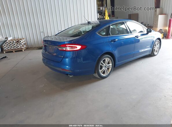3FA6P0UU4JR254630 2018 FORD FUSION HYBRID Gray Trasero derecho