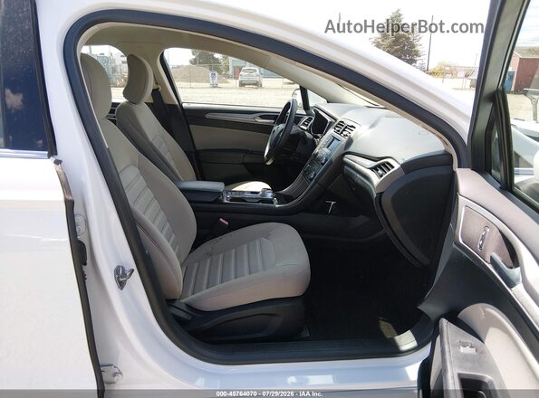 3FA6P0UU4JR271475 2018 FORD FUSION HYBRID White Front interior view