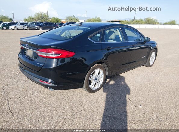 3FA6P0UU4JR271489 2018 FORD FUSION HYBRID Black უკანა მარჯვენა