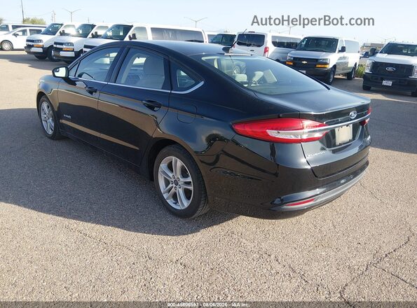 3FA6P0UU4JR271489 2018 FORD FUSION HYBRID Black უკანა მარცხენა