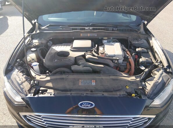 3FA6P0UU4JR271489 2018 FORD FUSION HYBRID Black უკანა ხედი