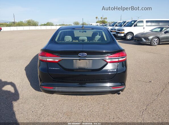 3FA6P0UU4JR271489 2018 FORD FUSION HYBRID Black 