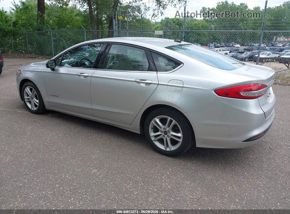 3FA6P0UU4JR271640 2018 FORD FUSION HYBRID Silver Tył lewy