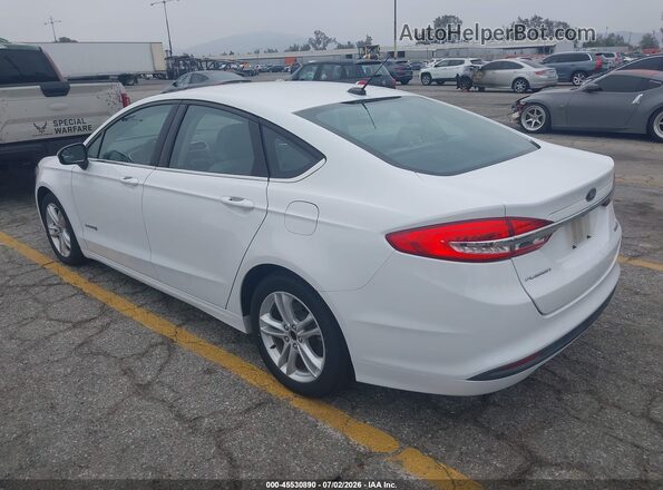 3FA6P0UU4JR273713 2018 FORD FUSION HYBRID Белый Задняя левая четверть
