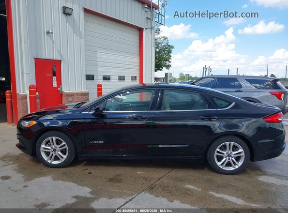 3FA6P0UU4JR278779 2018 FORD FUSION HYBRID Black 