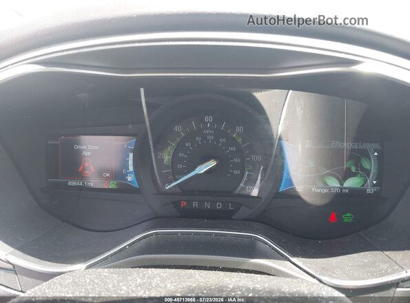 3FA6P0UU4JR278801 2018 FORD FUSION HYBRID Blue Widok tylnych siedzeń