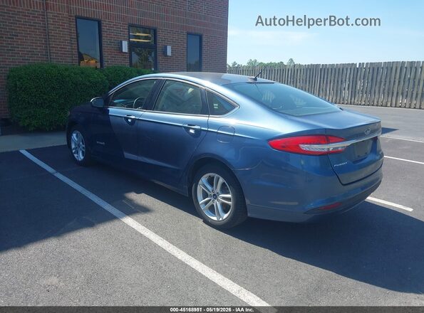 3FA6P0UU4JR278863 2018 FORD FUSION HYBRID Синий Задняя левая четверть