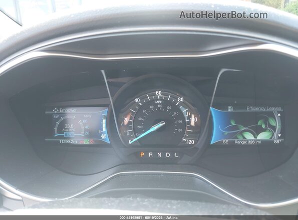 3FA6P0UU4JR278863 2018 FORD FUSION HYBRID Синий Вид задних сидений