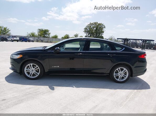3FA6P0UU4JR282024 2018 FORD FUSION HYBRID Black 