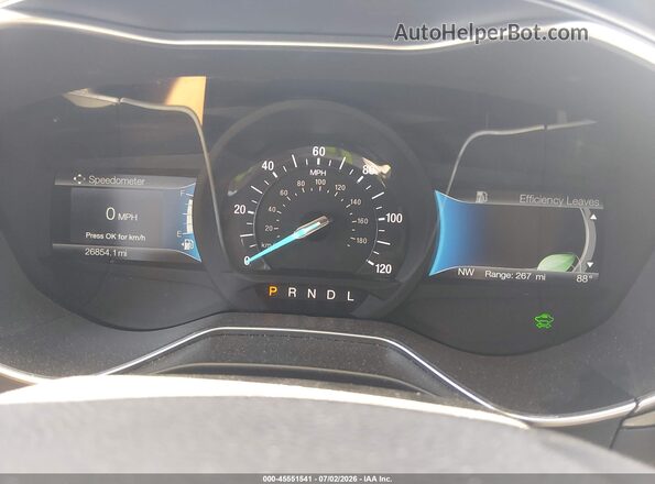 3FA6P0UU5JR198391 2018 FORD FUSION HYBRID Синий Вид задних сидений