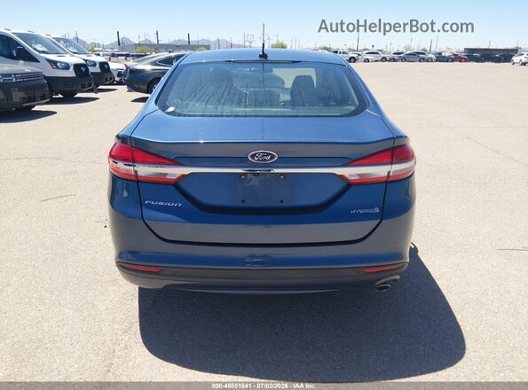 3FA6P0UU5JR198391 2018 FORD FUSION HYBRID Синий 