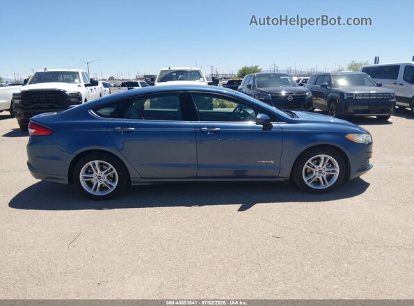 3FA6P0UU5JR198391 2018 FORD FUSION HYBRID Синий Вид щитка приборов