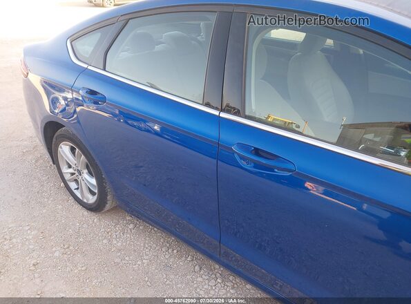 3FA6P0UU5JR209471 2018 FORD FUSION HYBRID Blue Вид спереду